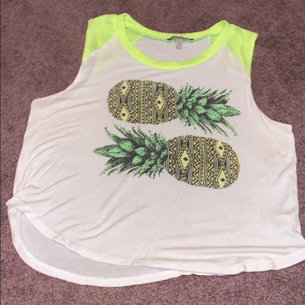 Pineapple Tank Crop Top